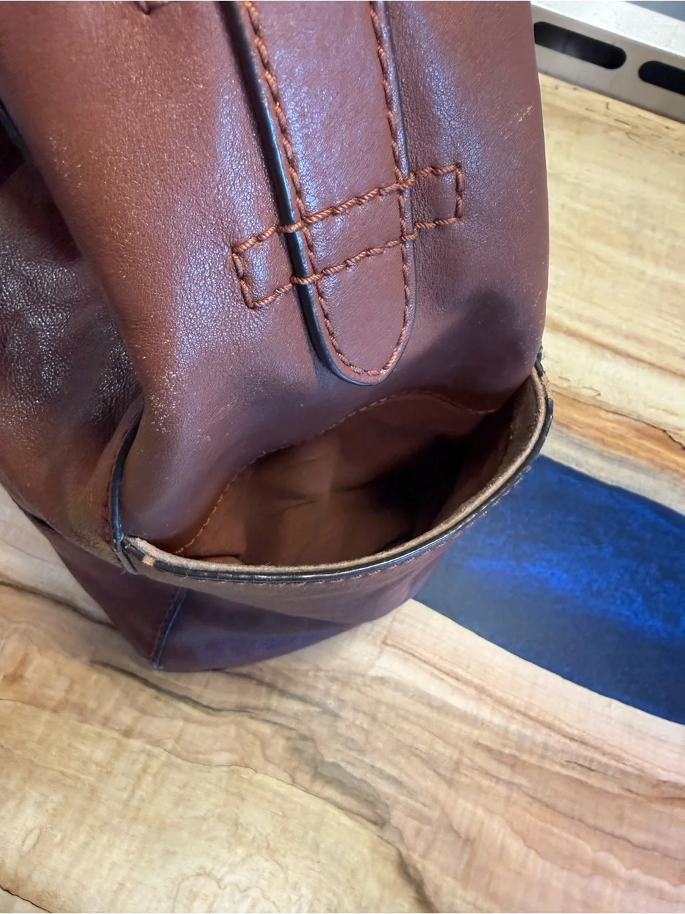 Frye Chestnut Brown Leather Shoulder Bag